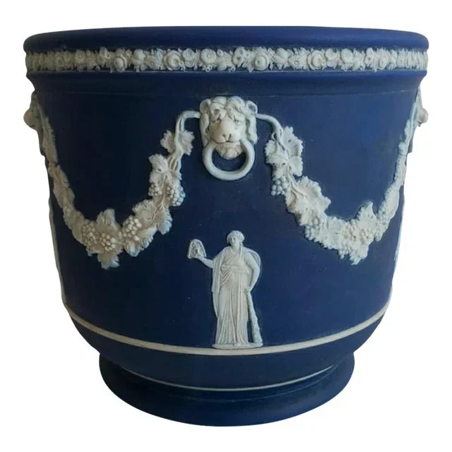Wedgwood Jasperware Large Planter Circa 1890