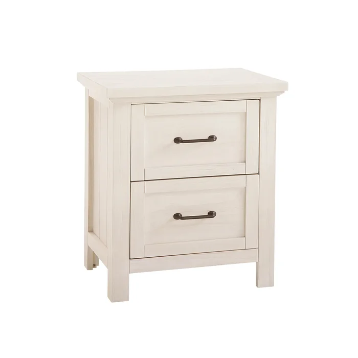 Westfield Nightstand – Brushed White WF-NS-81072D-BWH by Westwood Baby at Old Brick Furniture & Mattress Co.