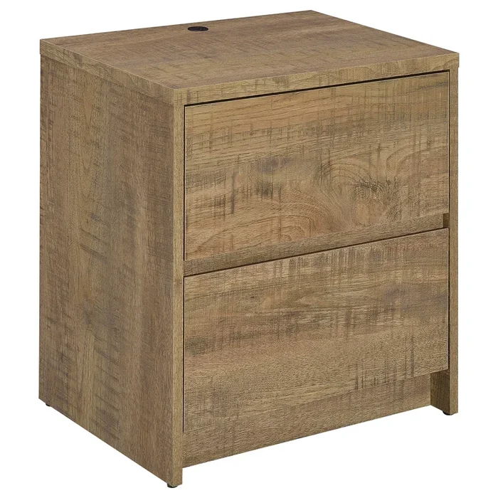 Westpark 2-drawer Nightstand LED Lights and USB Mango