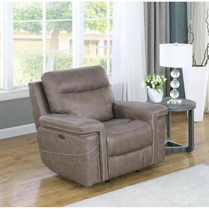Wixom – Power Recliner – Light Brown