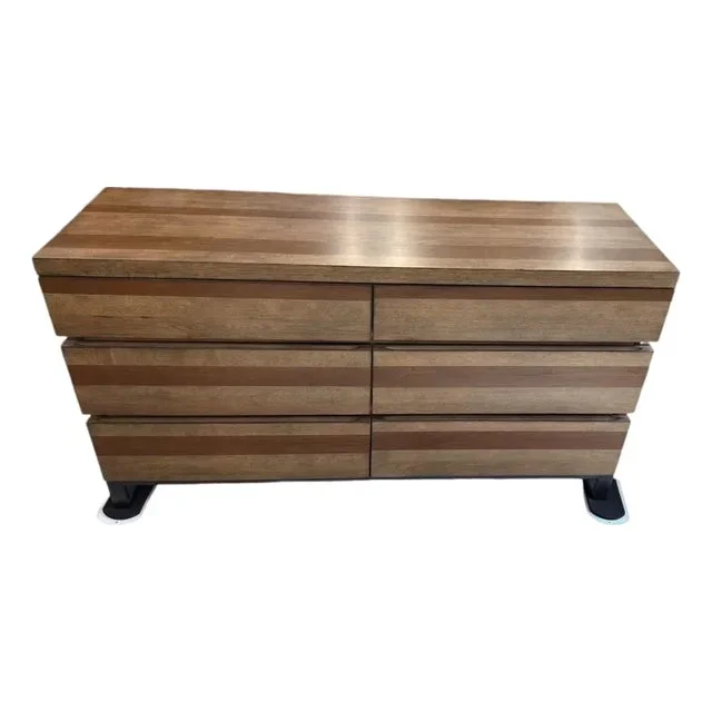 Wood 6 Drawer Dresser by a.r.t. Furniture