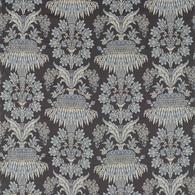 Zoffany Long Gallery Brocade Fabric in Quartz Grey/Rose – a Sample